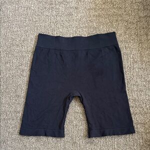 Free People - Intimately- Black Ribbed Waistband Bike Shorts - Size XS/S